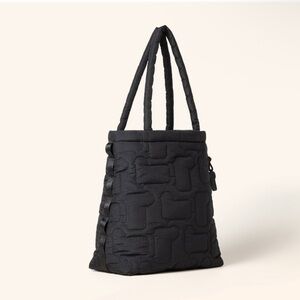 Woolrich Black Quilted Tote Bag